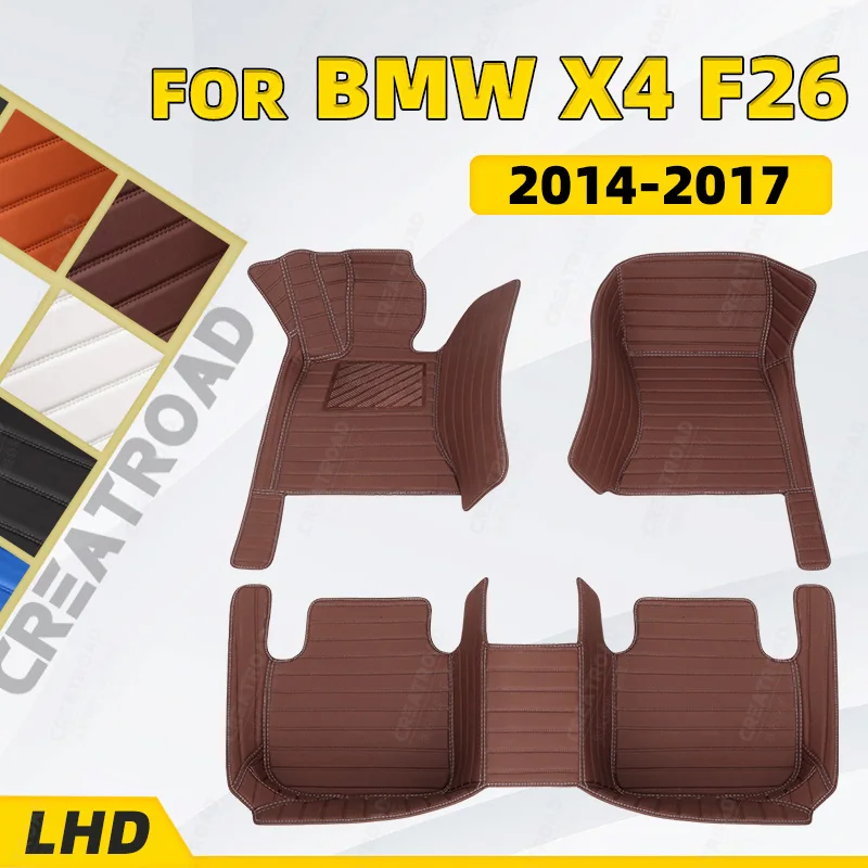 

Custom Car floor mats for BMW X4 F26 2014 2015 2016 2017 auto foot Pads automobile carpet cover interior accessories