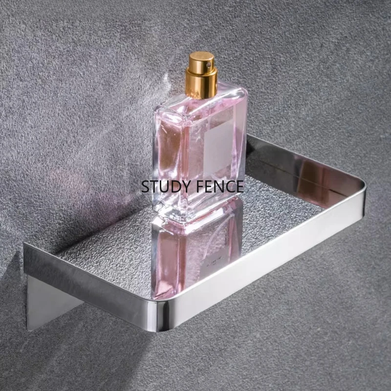 1pc Stainless Steel Short/long Tissue Holder Wall Mounted Tissue Holder Toilet Tissue/phone Storage Rack Punch Installation