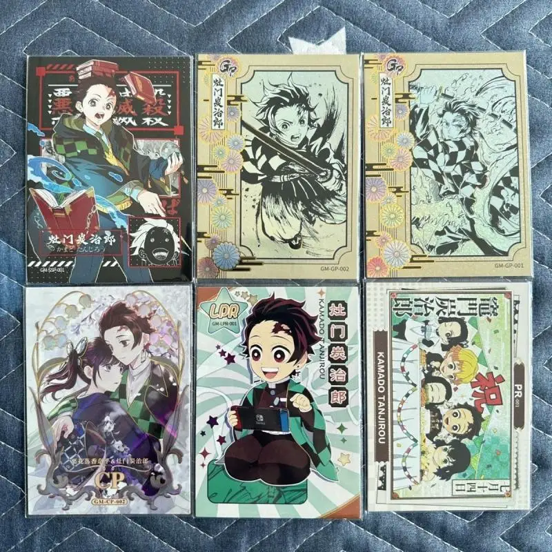 Jinka Demon Slayer GP CP card Agatsuma Zenitsu Kamado Nezuko Hashibira Inosuke boy Toy collection Birthday Christmas gift