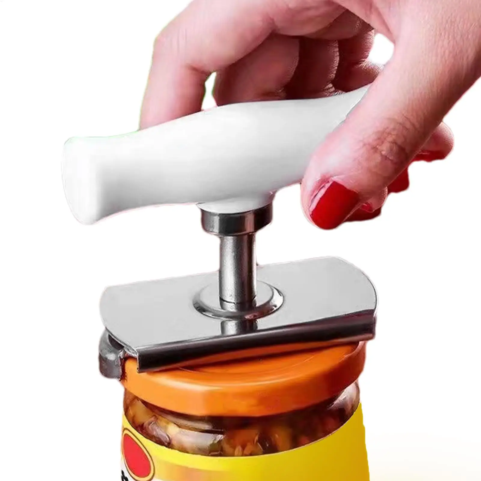Stainless Steel Can Opener Labor-saving Unscrew Lid Multifunctional Opener Home Adjustable Rotating Bottle Opener Easy-Open