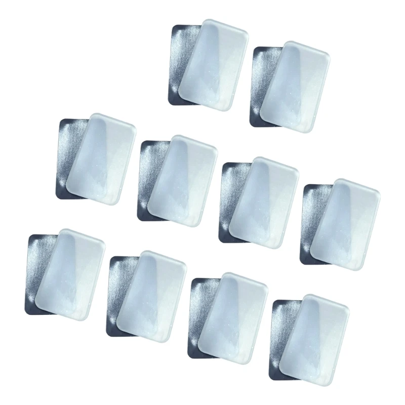 10 Pack Square Clear Acrylic Magnets Making Set with Adhesive Backing, DIY Photo Frame for Home Crafts, Art Classes, and