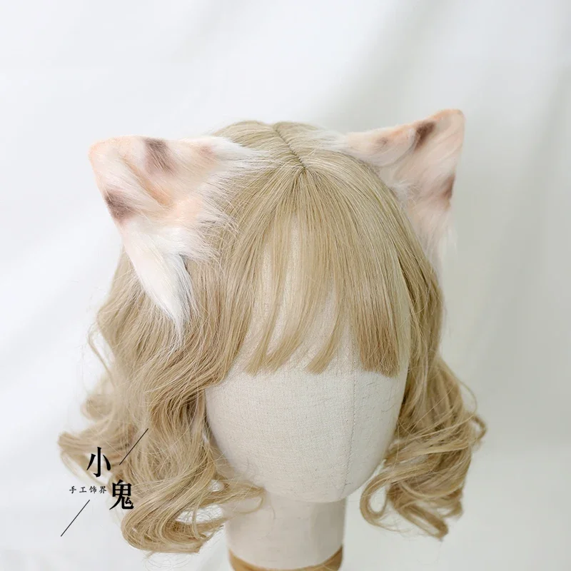 Original hand-made Headband Lolita Headwear cat ear gothic wind cosplay beast ear hairpin Hair Accessaries