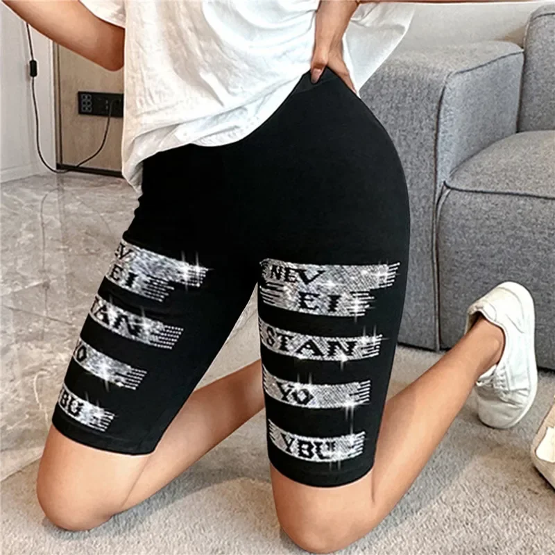 

Summer Women Thin Fitness Short Pants Ladies High-Waist Shorts Bottom Biker Cycling Shorts Bodycon Streetwear Female Clothing