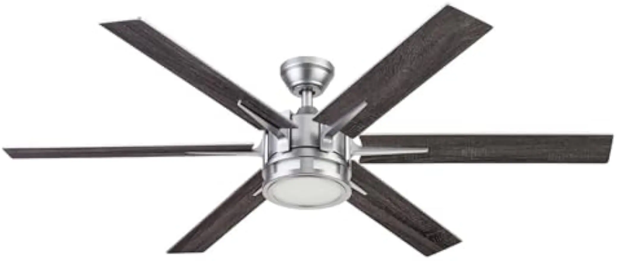 Ceiling Fans Kaliza, 56 Inch Indoor Modern LED Ceiling Fan with Light and Remote Control, Dual Mounting Options, 6 Blades with D