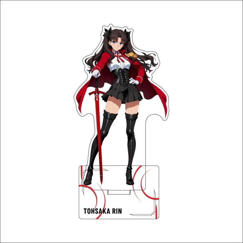 Fate Grand Order 15CM Double Sided Printed Anime Acrylic Stand with Base Cartoon Figure Desk Decor Souvenir Keychain