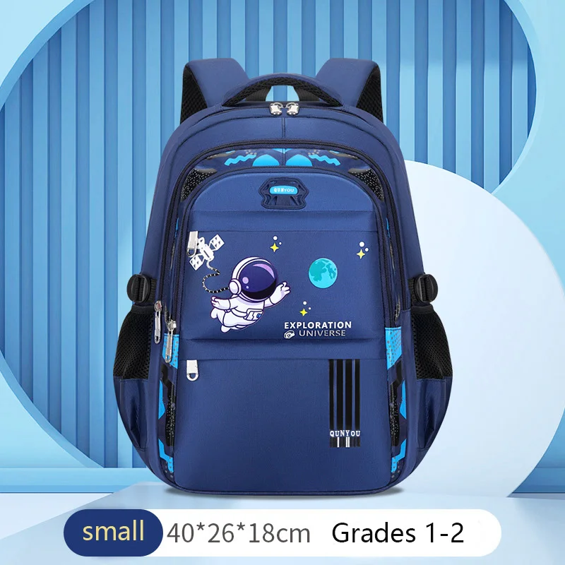 NONE Kinderrucksack Kinder Schultaschen für Jungen Astronaut Schulrucksack Wasserdicht Primäre Büchertasche Mochila Infantil 6