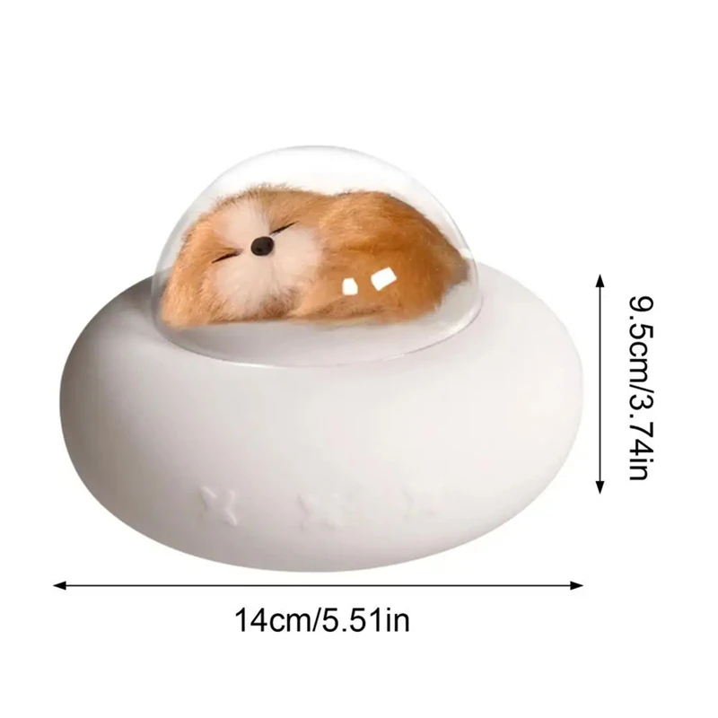 Lámpara de nave espacial de silicona F-3C, nave espacial para mascotas de 7 colores, luz Led nocturna de animales, lámpara de noche de silicona para niños, luz de ambiente