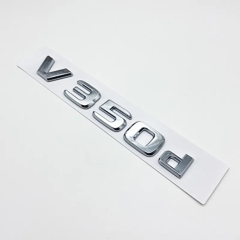 3D-Buchstaben V200d V220d V250d V300d V350d ABS-Emblem für V-Klasse Auto-Kotflügel-Abzeichen Kofferraum-Namensschild Logo-Aufkleber – Detail 18