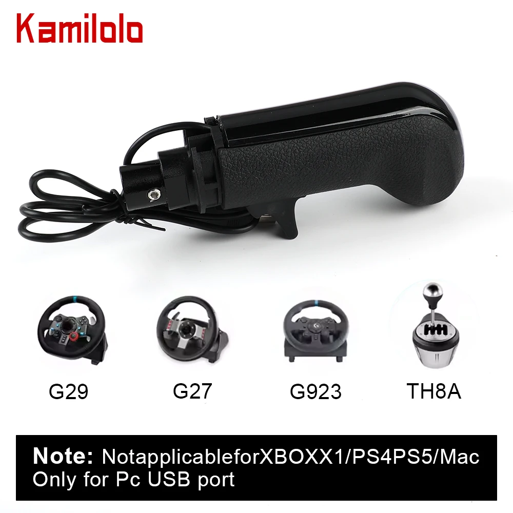 

Гоночный переключатель передач для ПК, быстрая установка, высокочувствительный USB-симулятор, противоударный переключатель передач Plug and Play для G920, для G27, G923