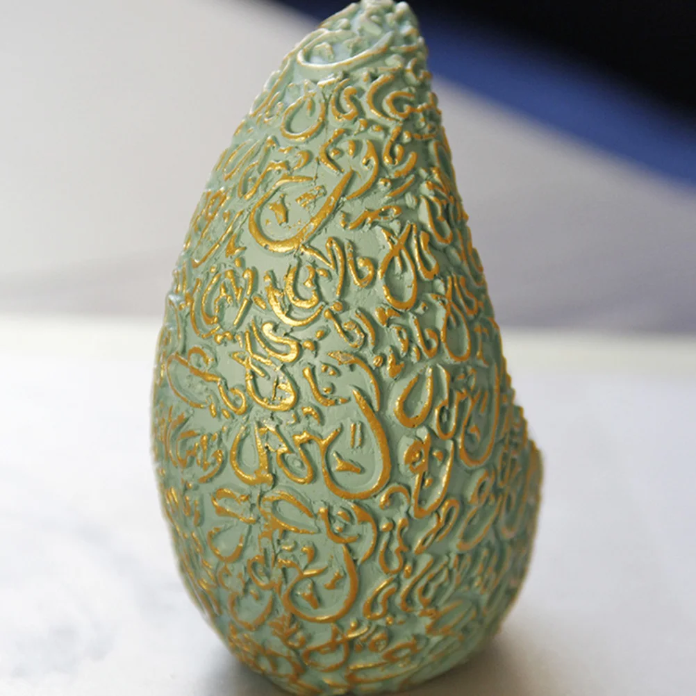 

Incense Burner Censer Decor Resin Aroma Stove Crescent Moon Shape Shaped Blue Exquisite