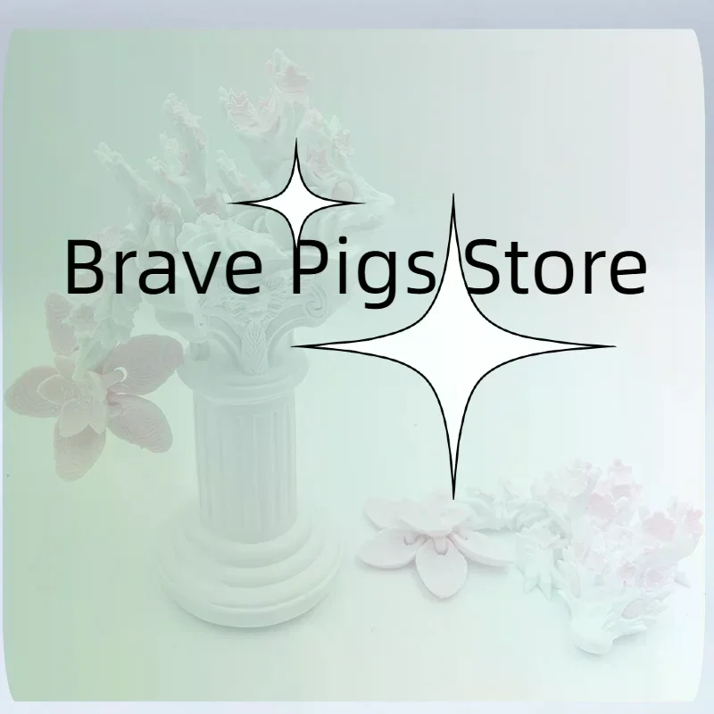 3D Printed Cherry Blossom Dragon Movable Joint Dragon Model Gifts Home Office Desktop Ornament Landscape Craft