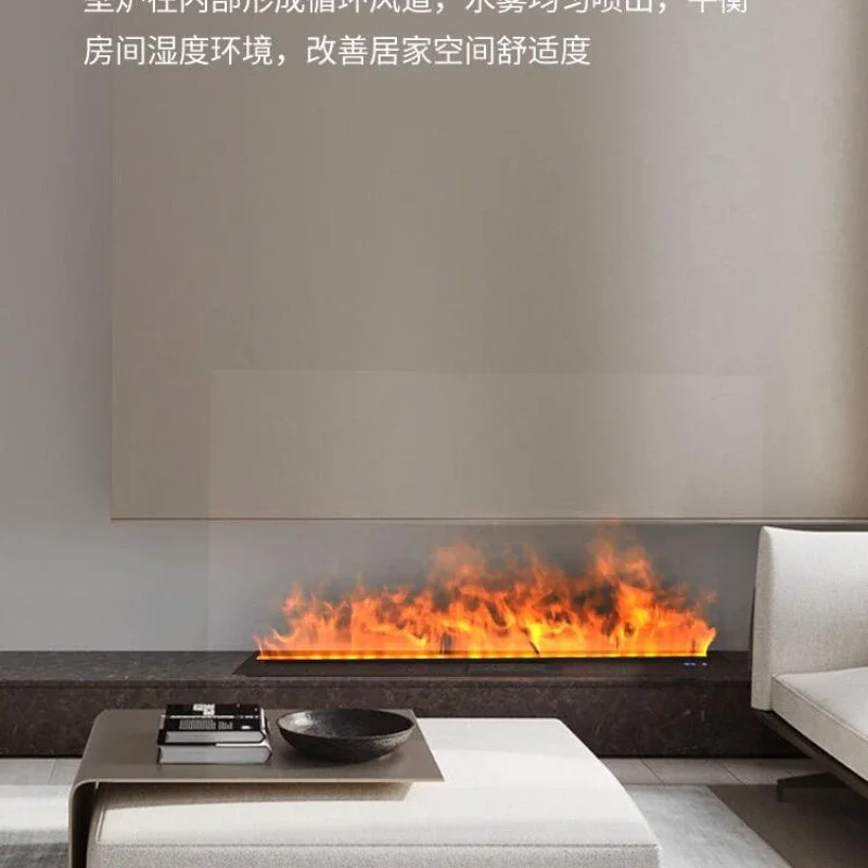 

Decoration European and American Villa Simulation Flame Fireplace Core Electronic Fireplace Embedded Home Light Luxury