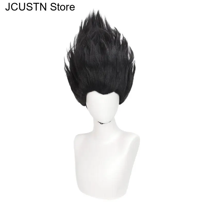 Anime Movies Nezha Cosplay Wig Ne Zha 2 Nuzar Black Short Wig Heat Synthetic Hair Cosplay Wig ﻿Halloween Party Women Men