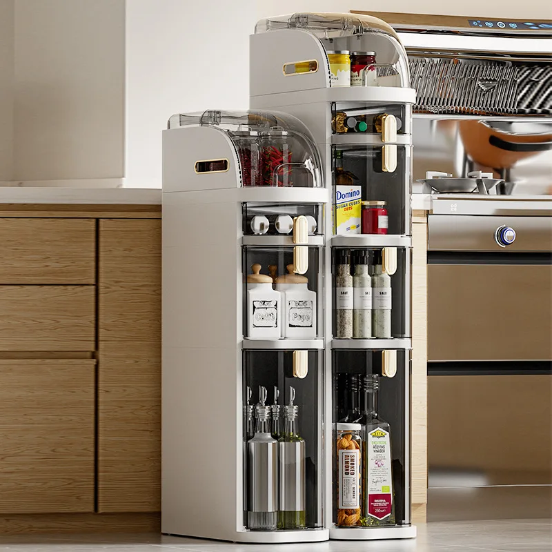 Large-capacity Kitchen Locker New Multi-layer Partition Moisture-proof, Dustproof, Seasoning Storage Made Of PP Plastic