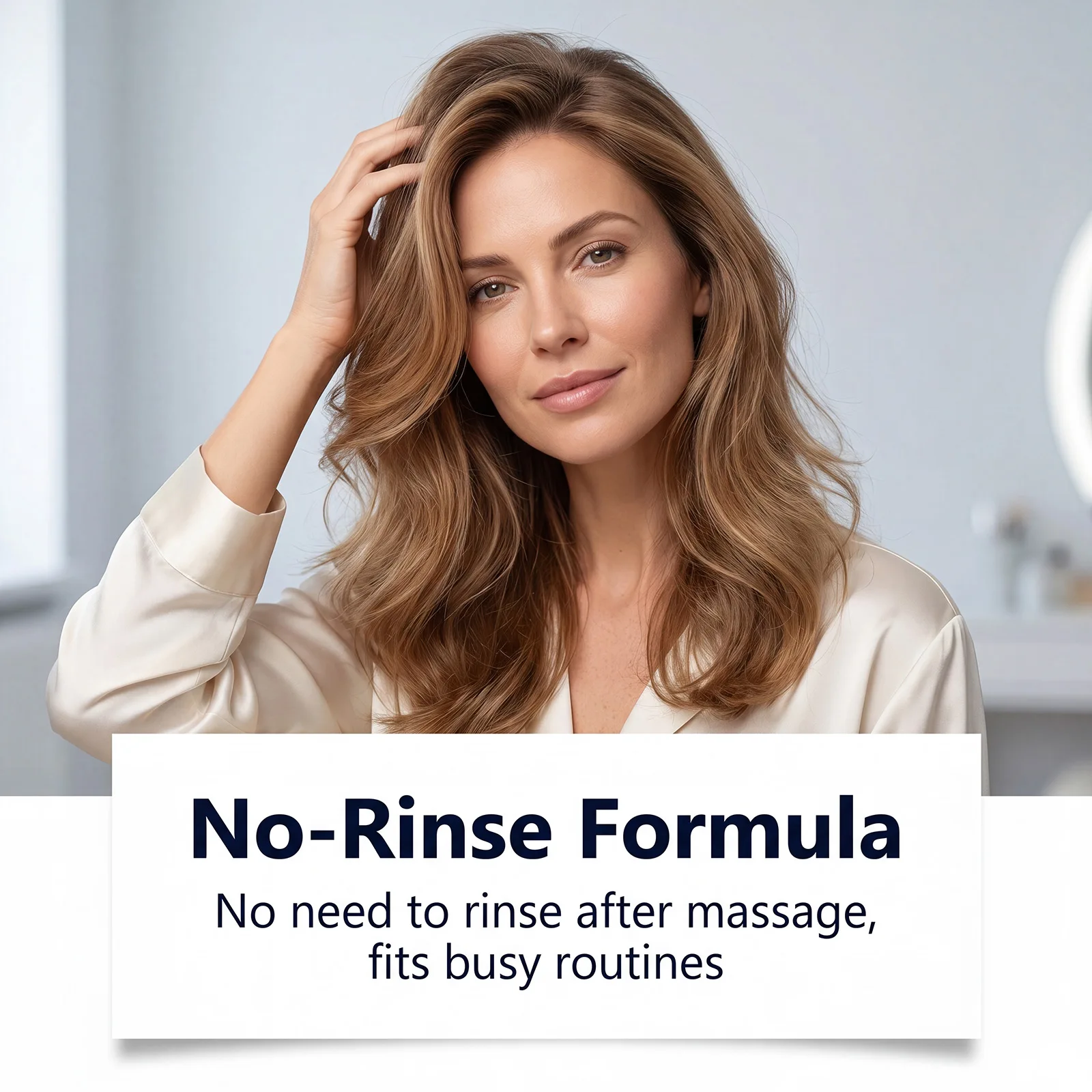 Scalp Nourishing Serum With Deoxyribose Biotin Infused Boosting Density Volume Non Greasy Strengthen Thinning Hair Roots Essence