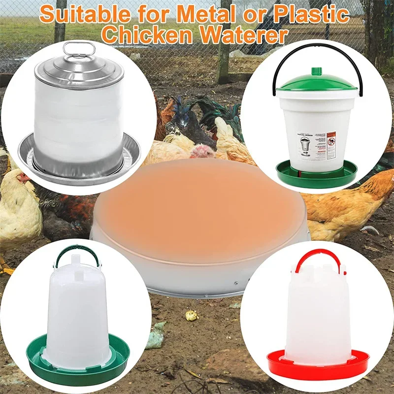 Chicken Water Heater Winter Pet Poultry Water Heater Base Pet Water Heater Warmer Base Farm Animal Watering Supplies