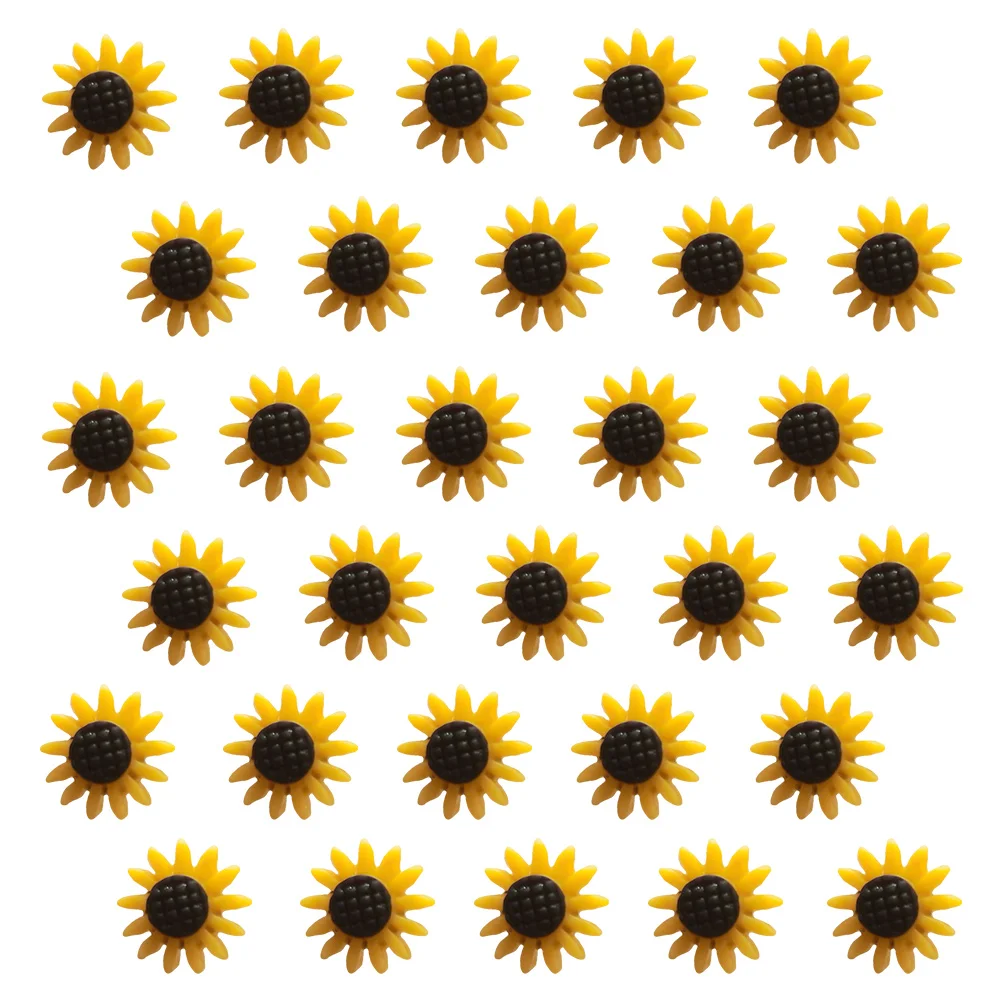 

30Pcs Exquisite Sunflower Grade Material Safe Multi Function Thumb Tacks for Painting