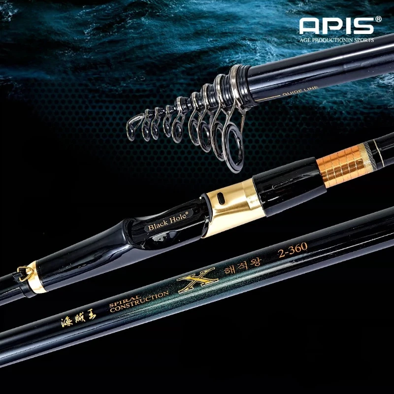 APIS-Rock Fishing Rod, Ultra Light, Ultra Hard,Ship, Small Rock Rod, Dual Purpose Telescopic Rod , Telescopic Fishing Rod