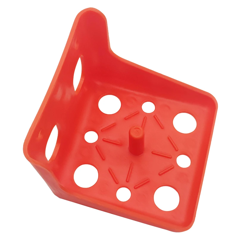 Red/Green Salt Block Holder Goat Mineral Block Tray Bite Resistant Save Space Cattle Sheep Horse Lick Brick Container for Farm