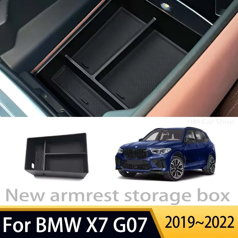 

Автомобильные аксессуары для BMW X7 G07 2019 ~ 2022 2020 2021, подлокотник с центральным управлением, ящик для хранения, многофункциональный аккуратный автозапчасти, инструменты