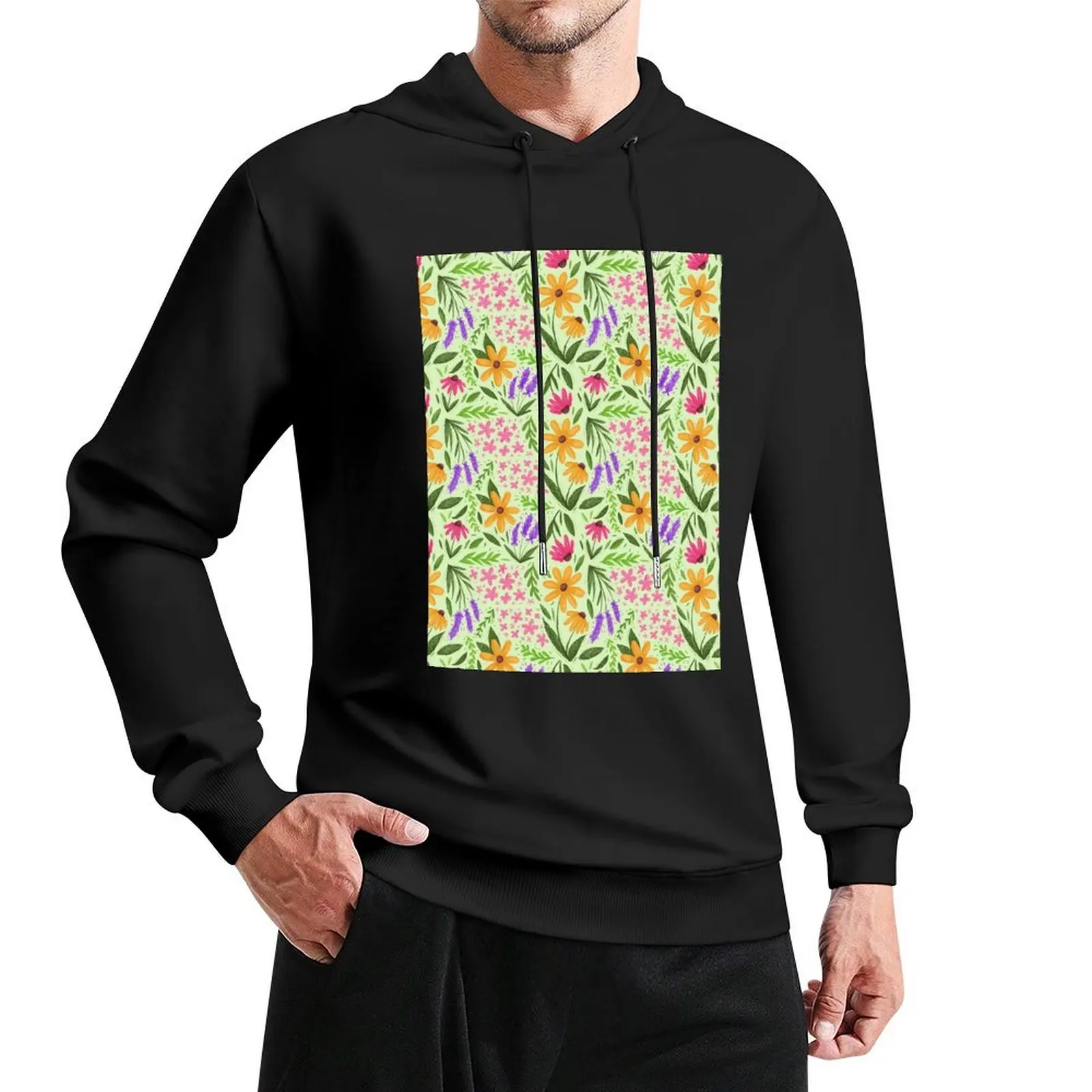 Walk through the Wildflowers Pullover Hoodie hooded shirt anime clothes clothes for men men clothing men's oversize hoodie