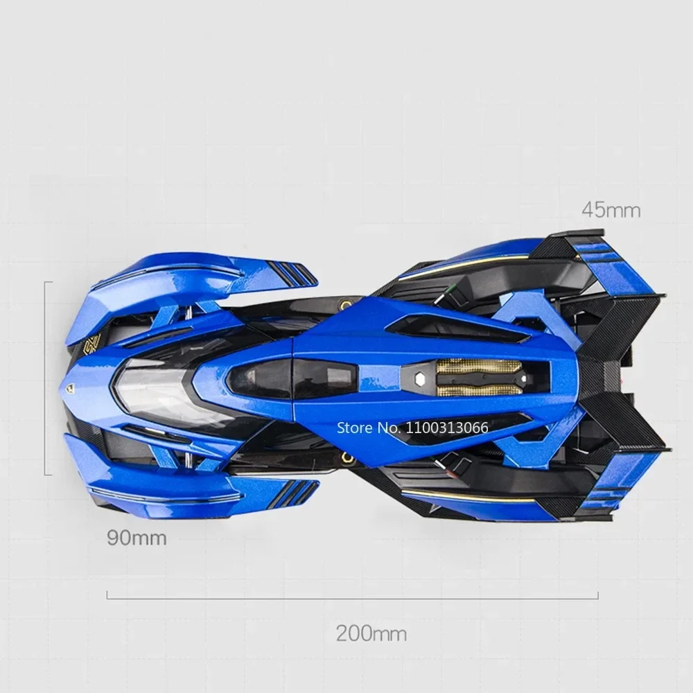 1:22 Lambor LP780 V12 GT modèles de voitures de sport jouets en alliage avec son lumière retirer modèle véhicules miniatures pour enfants cadeaux