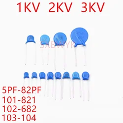 20PCS 1KV 2KV 3KV High Voltage Ceramic Capacitor 101 102 103 104 221 471 561 681 152 222 332 472 223 22 47 56 68 100pF 1nF 0.1uF