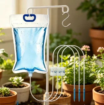 1Pc Automatic Plant Watering Dripper Bag 5.2L 6.5L Lazy Travel Flow‑Control Drip Irrigation Watering Device