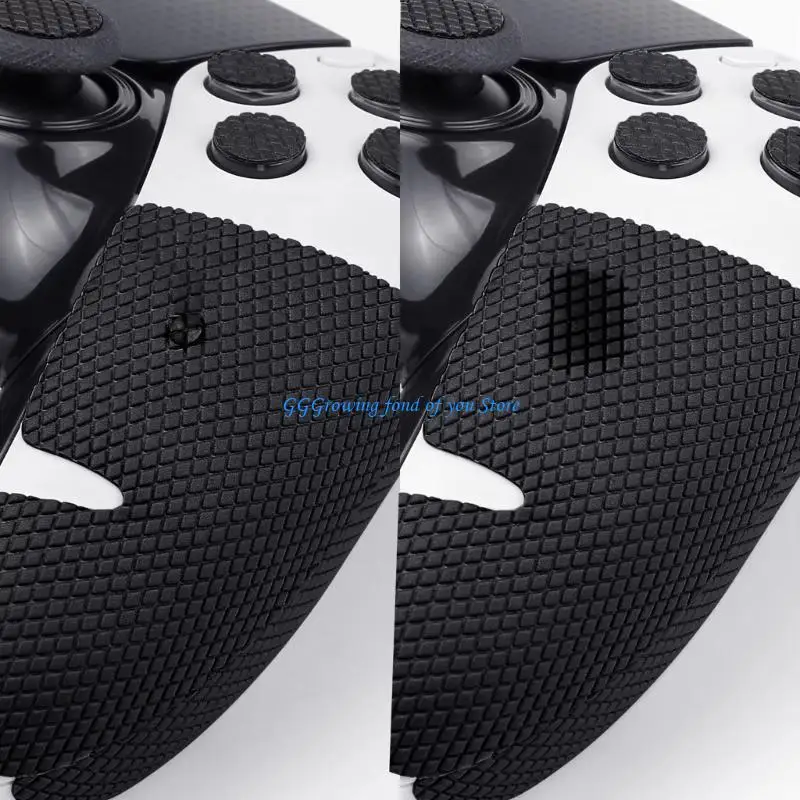 H9EB Black Silicone Grip Cover Anti Slip Case Stickers for P5 Controller Cut for Perfect Fit and Easy Cleaning