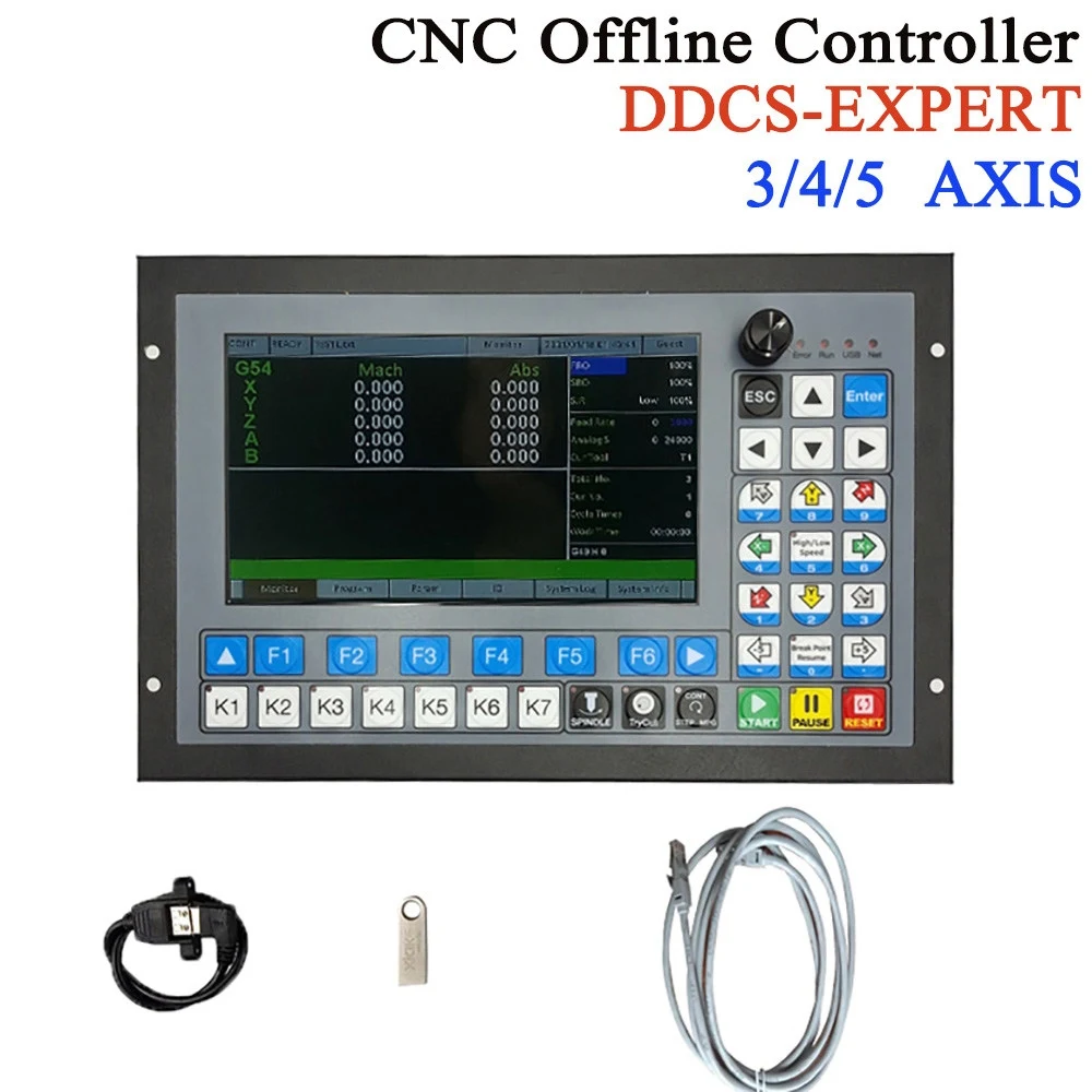 DDCS Expert V2.1 3/4/5 Axis Plc CNC Controller With ATC & Slave functions For Stepper & Servo Systems Numerical Control Machine