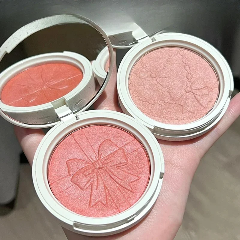 

CHOIZ BEAUTY Bow Relief Glow Blush Baked Translucent Good Complexion Sunbathing Long-lasting Face Makeup