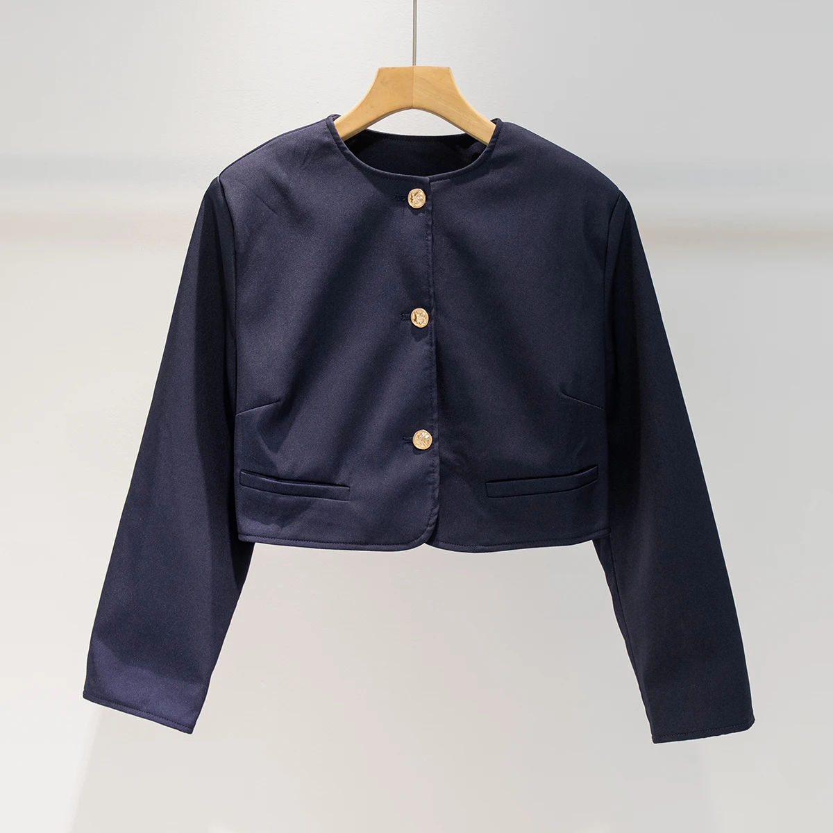 

Куртка-бомбер с пуговицами и карманами, женская осенне-зимняя куртка с лацканами и длинными рукавами, модные короткие куртки, пальто, повседневная верхняя одежда, наряды 2025