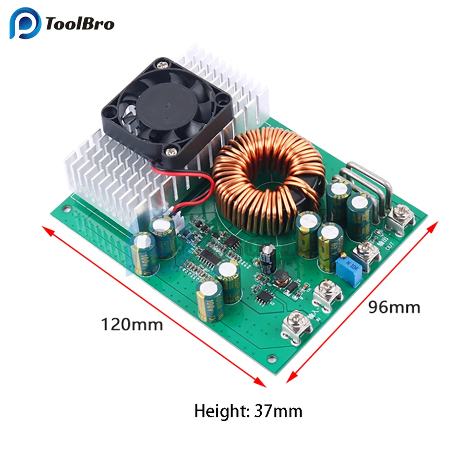 1000W 50A Step Down Buck Converter DC-DC 25-90V to 2.5-50V
