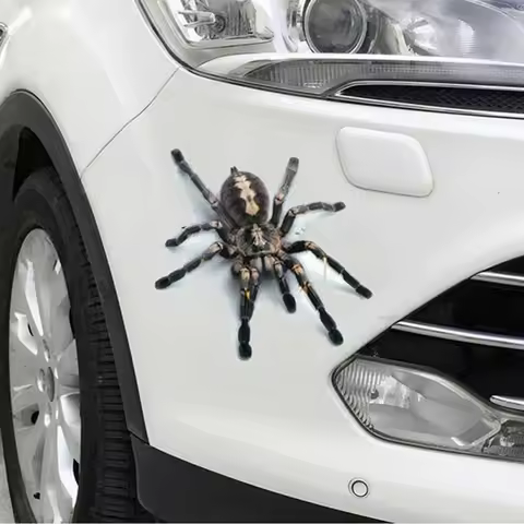 Funny Car Animal Sticker 3D Spider Lizard Scorpion Car Sticker Vehicle Window Mirror Bumper Decal Decor