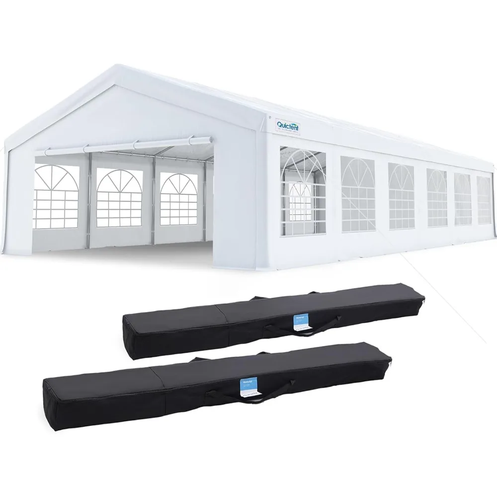 

20x40 Party Tent Heavy Duty Outdoor Canopy Tent Carport Wedding Event Shelter BBQ Wedding Tents for Parties with Storage Bags(C
