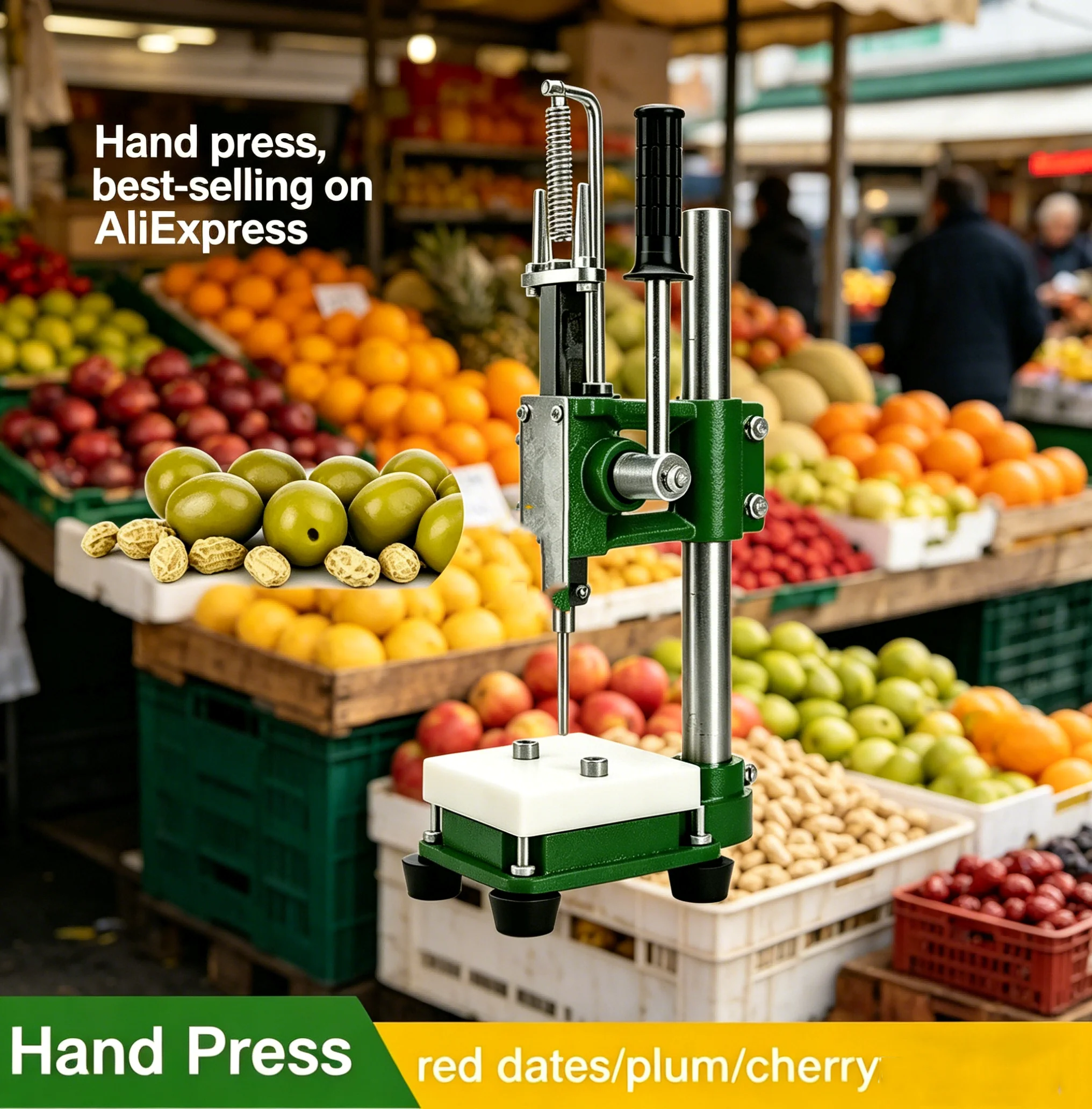 

Manual Hand Press Core Removal Machine Red Date Jujube Plum Cherry Olive Pitter Fruit Stone Removing Device
