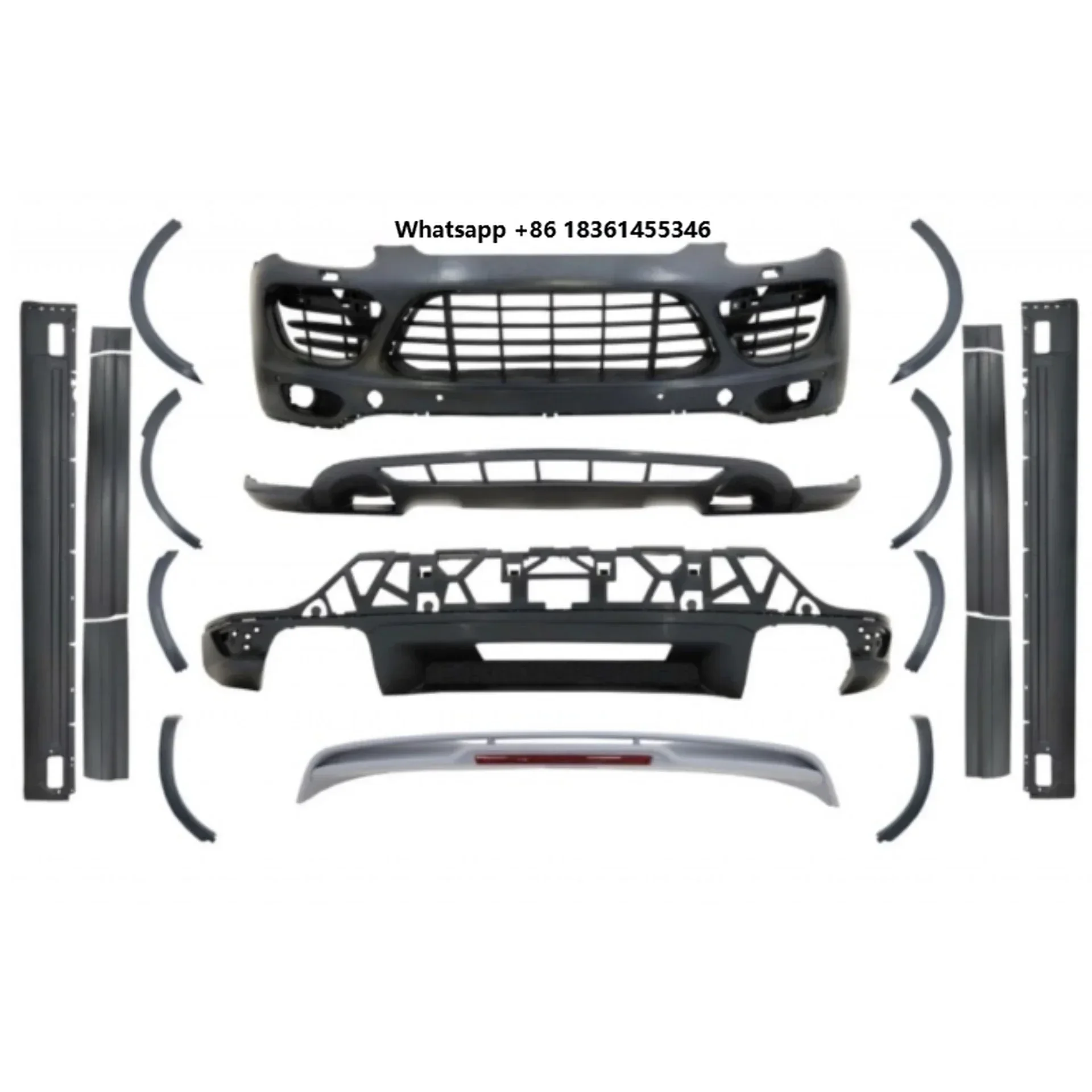 

Body Kit Front Rear Bumper Assembly Side Pedal Wheel Eyebrow for Convert New Style Kit Car Accessories