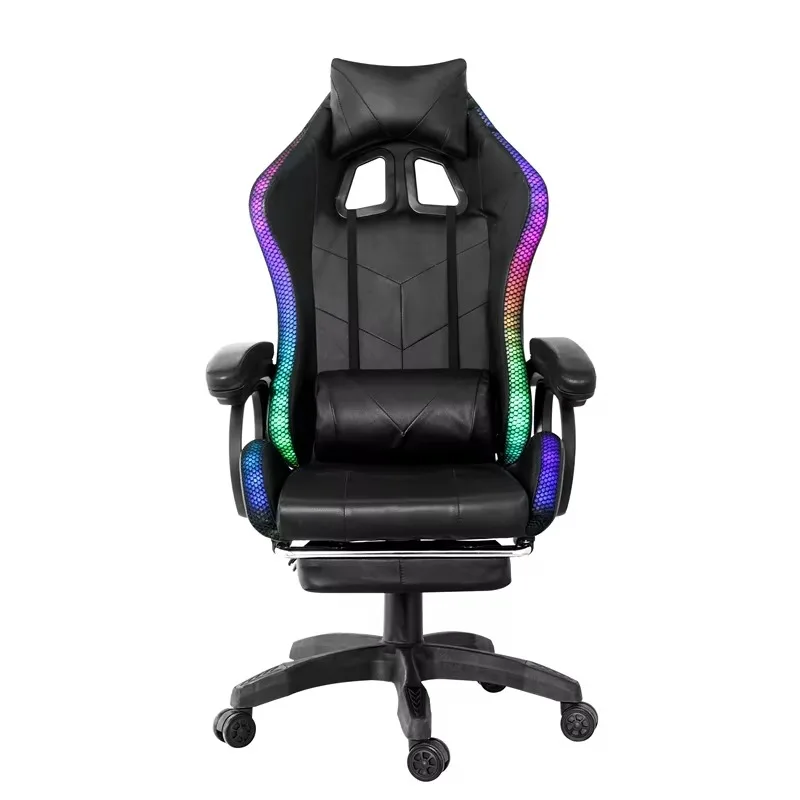 Foldable pu leather massage computer game chair Silla game racing