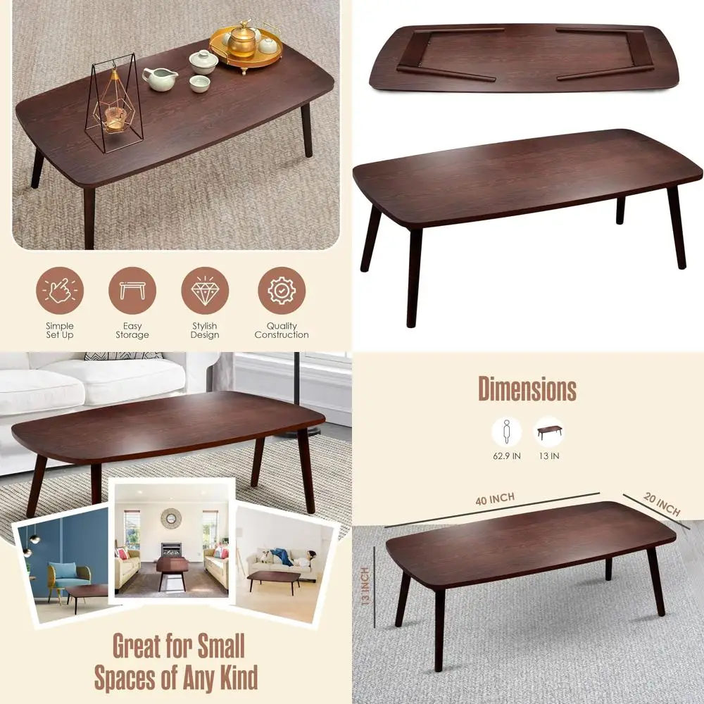 

Компактный японский складной стол для пикников и чая, 39 л x 20 В x 13 часов