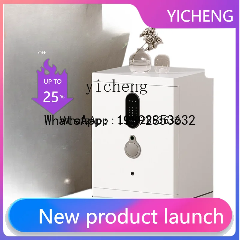 LYY Safe Home Office Grande WiFi Inteligente Huella digital Contraseña Caja fuerte Archivador confidencial totalmente de acero