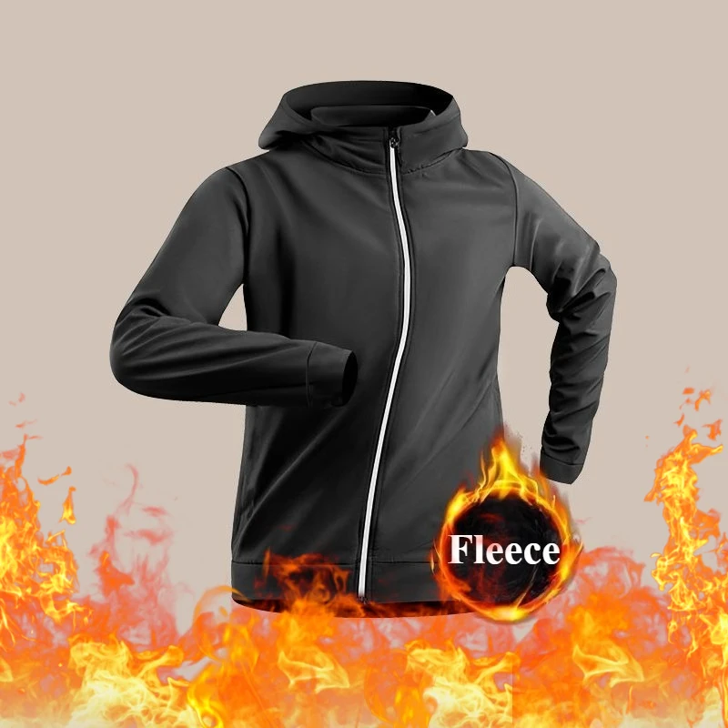 

Весенняя теплая куртка для бега, быстросохнущая спортивная куртка с капюшоном, ветровка для бега, рыбалка, походы на открытом воздухе, дышащие утепленные куртки