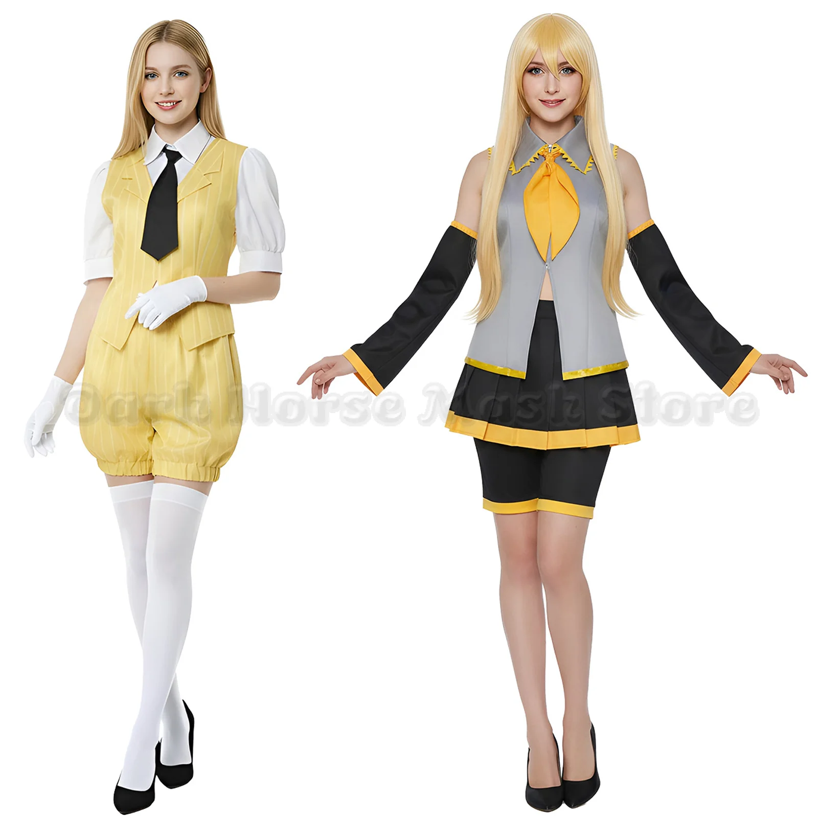 Costume de cosplay uniforme Mesmerizer Akita Neru, robe d'hypnotiseur virtuel V Home avec manches détachables et accessoires