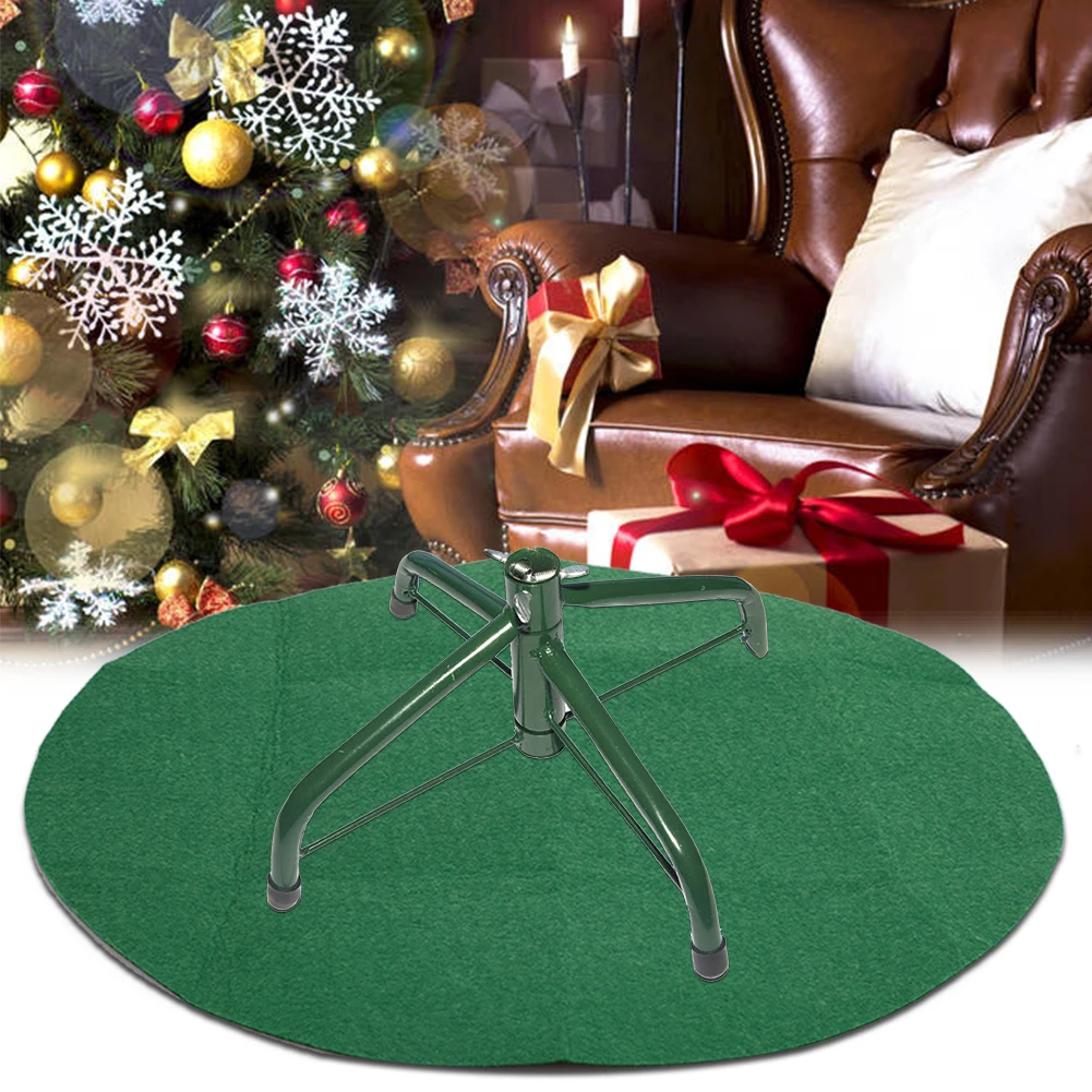 Christmas Tree Stand Mat 36.6 Inch Felt Waterproof Absorbent Anti Slip Christmas Tree Skirt Christmas Decorations for Home