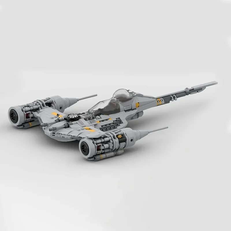 591 Uds MOC Mandalorian N 1 modelo de batalla de estrellas arquitectura de bloques de construcción DIY juguetes creativos Idea ladrillo regalos de navidad niños