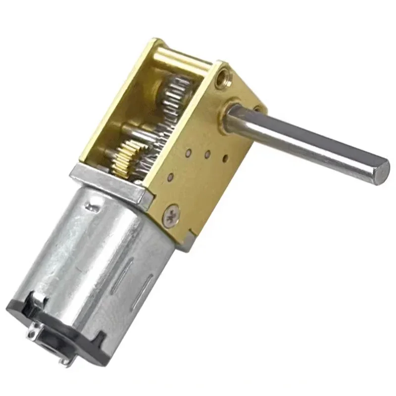 DC3V 6V 12V N20-1218 Mini N20 Gear Motor Single/ Dual/ Long Shaft 4RPM-381RPM Slow Speed High Torque WormAll Metal gearbox Motor