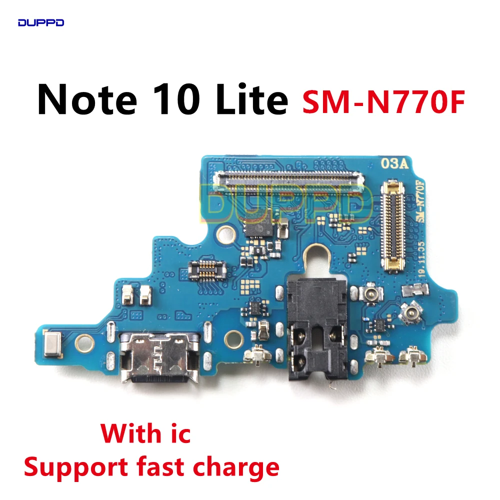For Samsung Galaxy Note 10 Lite N770F Charging USB Charge Port Jack Dock Connector Charging Board Main Motherboard Flex Cable