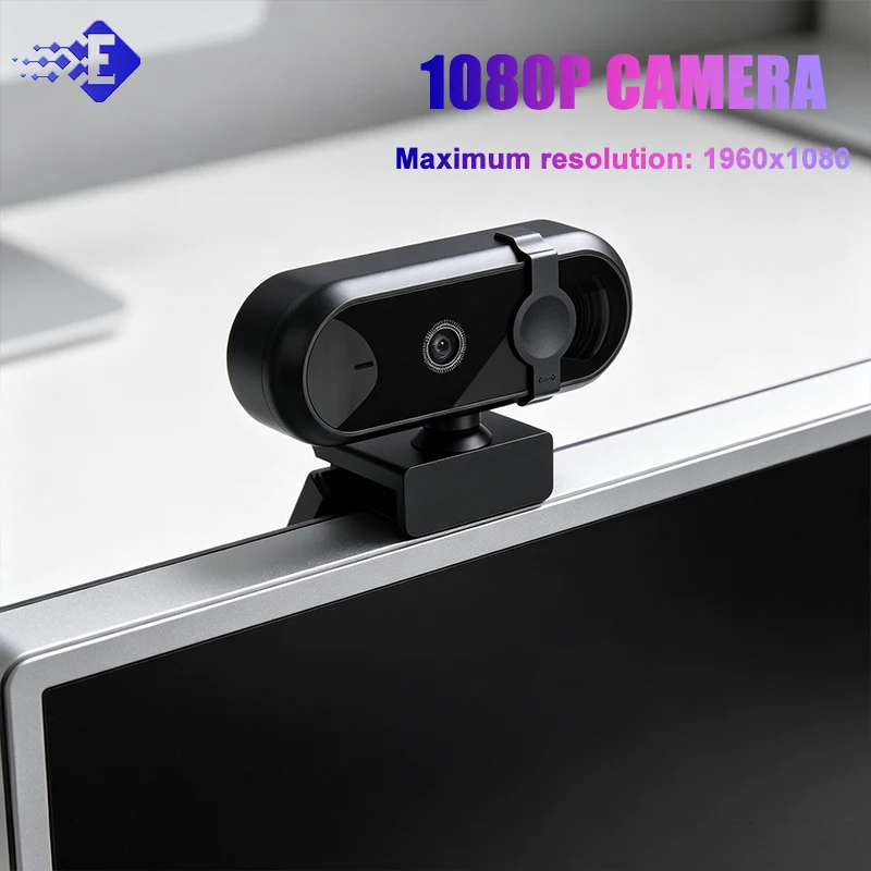 1080P USB Camera With Privacy Cover 115 Degree Wide View USB Bus Powered Webcam Plug And Play For Windows Mac Pc Laptop