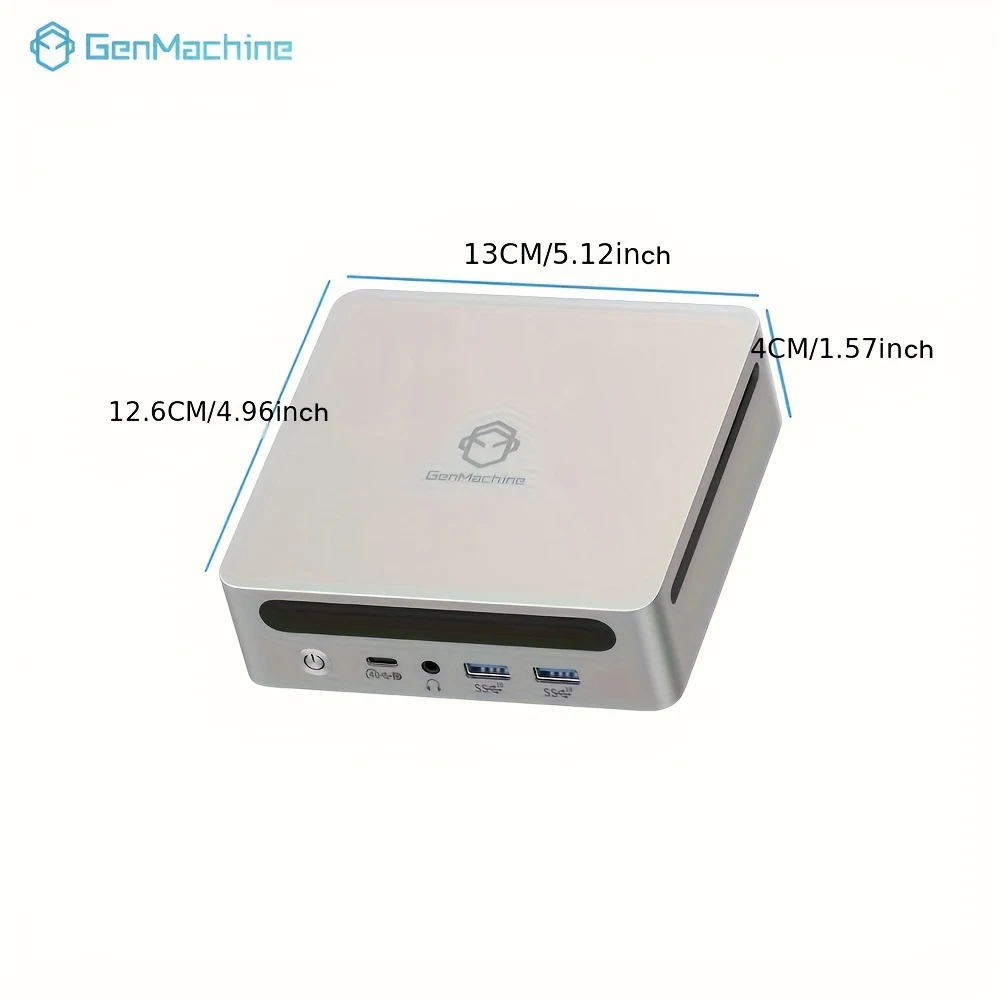 GenMachine AMD Ryzen ™   7 7840HS 32G LPDDR5 6400Mhz RAM Win 11 MINI PC 8 Core 16 Filettatura 3.6-5.1GHz 75W WIFI6 computer da gioco fai da te
