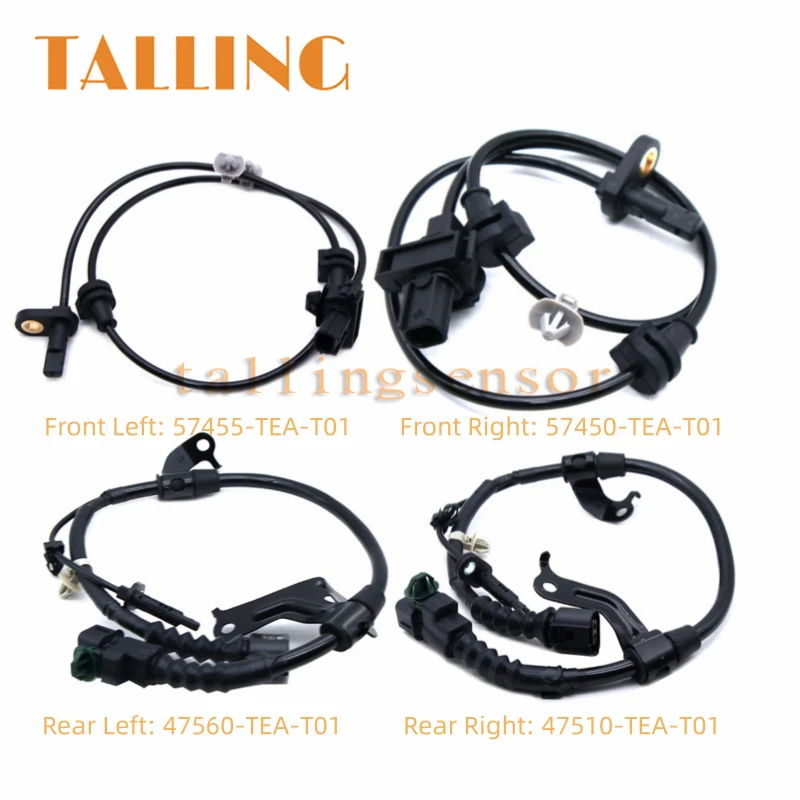 

4 шт. 47510-TEA-T01 47560-TEA-T01 датчик скорости переднего и заднего колеса ABS для Honda Civic 2016-2021 57450-TEA-T01 57455-TEA-T01
