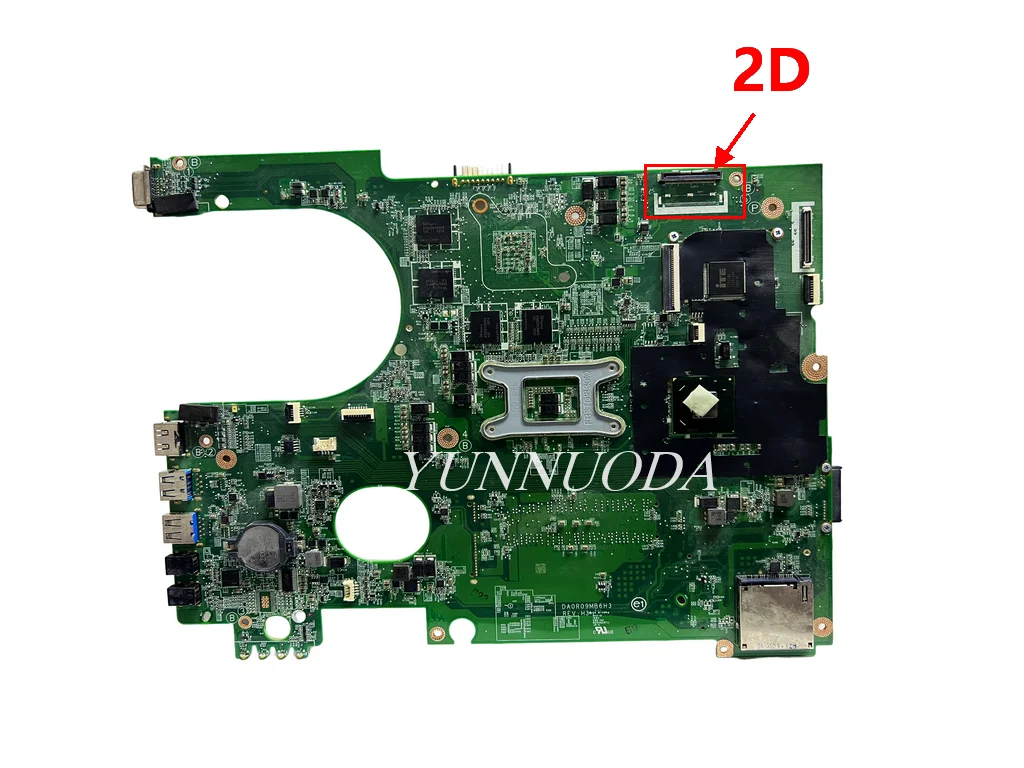 Imagem -02 - Placa-mãe do Portátil para Dell 17r N7720 2gb Gpu 2d 3d Hm77 Da0r09mb6h3 Cn072p0m 072p0m 72p0m 100 Testado